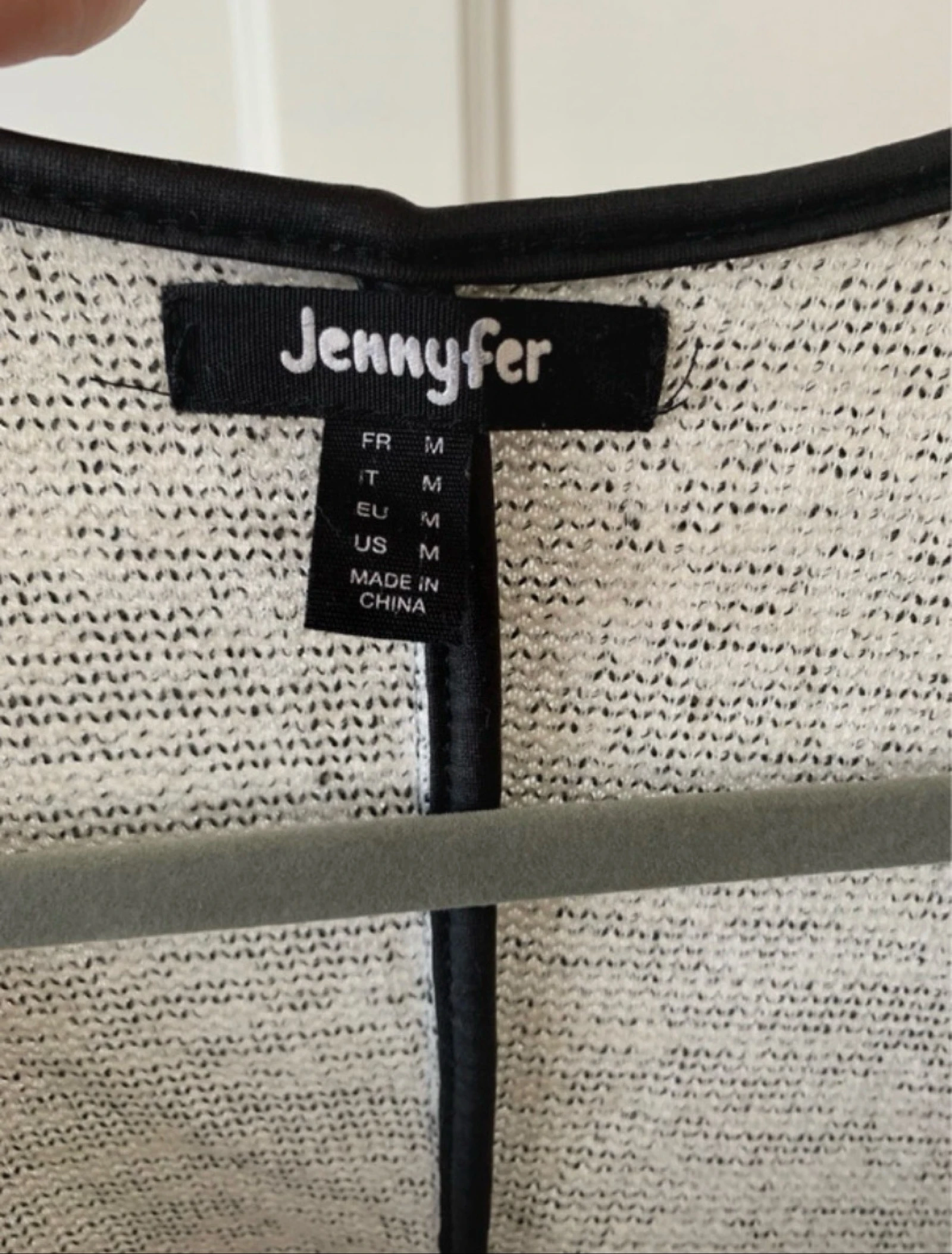 Veste blazer moucheté branco/preto feminino - Tamanho M Jennyfer – photo 3